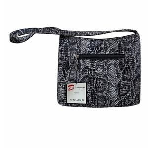Discover Fashion Millano Snake Skin Python Print Handbag Shoulder Purse NWT